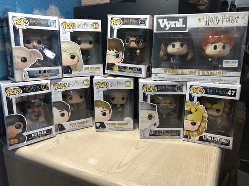 10 HARRY POTTER FUNKO POPS BOBBLE HEADS. BRAND NEW.
