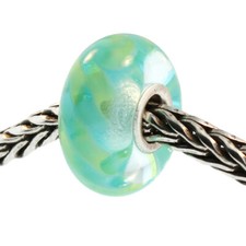 Authentic Trollbeads Glass 61166 Light Blue Braid :1 RETIRED