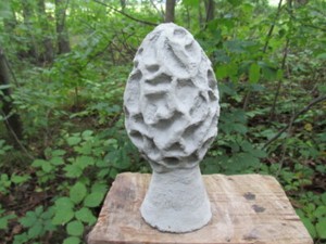 8 1/2" Tall Cement Morel Mushroom Garden Art Statue Concrete Fungi | eBay