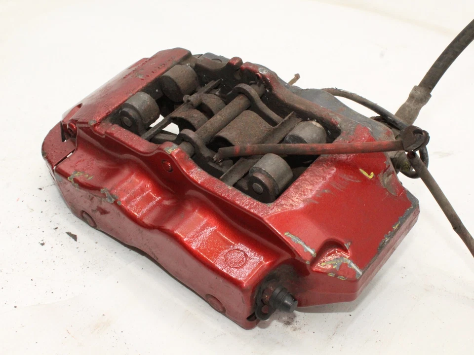 Audi Q7 2007 Mk1 левый пассажирский задний тормозной суппорт 3.0 TDI Brembo красный - Изображение 2 из 4