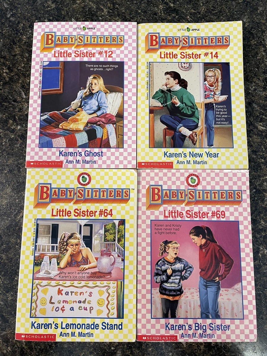 Lot of 4 Baby-Sitters Club Little Sister Books #12 Karen's Ghost