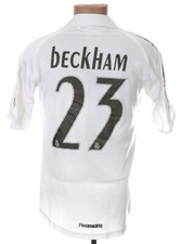 Real Madrid Spanien 2005/2006 Heim Fußball Trikot Adidas Größe S Erwachsene #23 Beckham