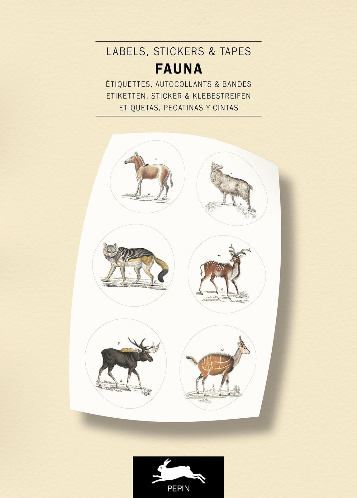 Thumbnail - Fauna | Label And Stickr Book | Pepin Van Roojen | Deutsch |