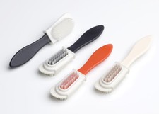 3-side suede brush with the rubber nipples for cleaning suede boots