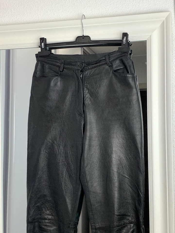 Vintage Calvin Klein Jeans Leather Trousers Pants Opium Y2K - Image 3 of 4