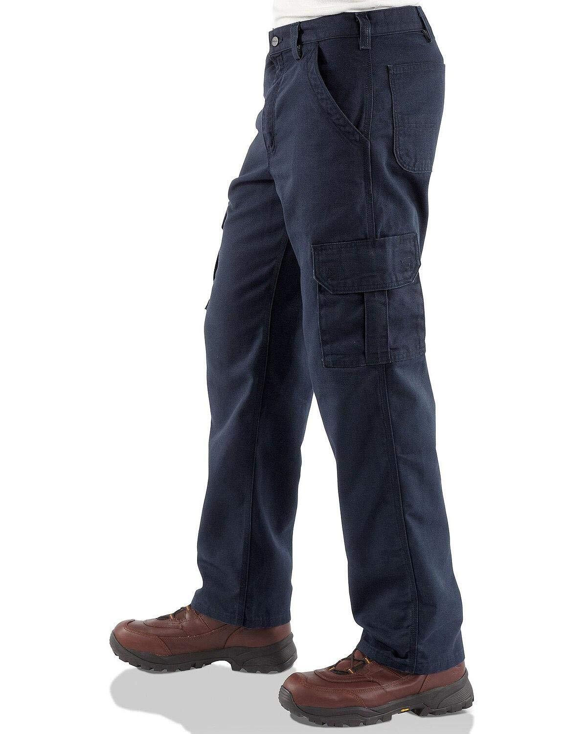 Carhartt 292468 Men's Flame Resistant Cargo Pant,Dark Navy,3