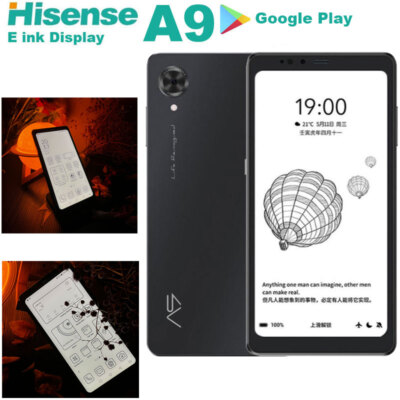Hisense A9 E Ink Phone Android Mobile ebook Reader Cold Warm Backlight Reading