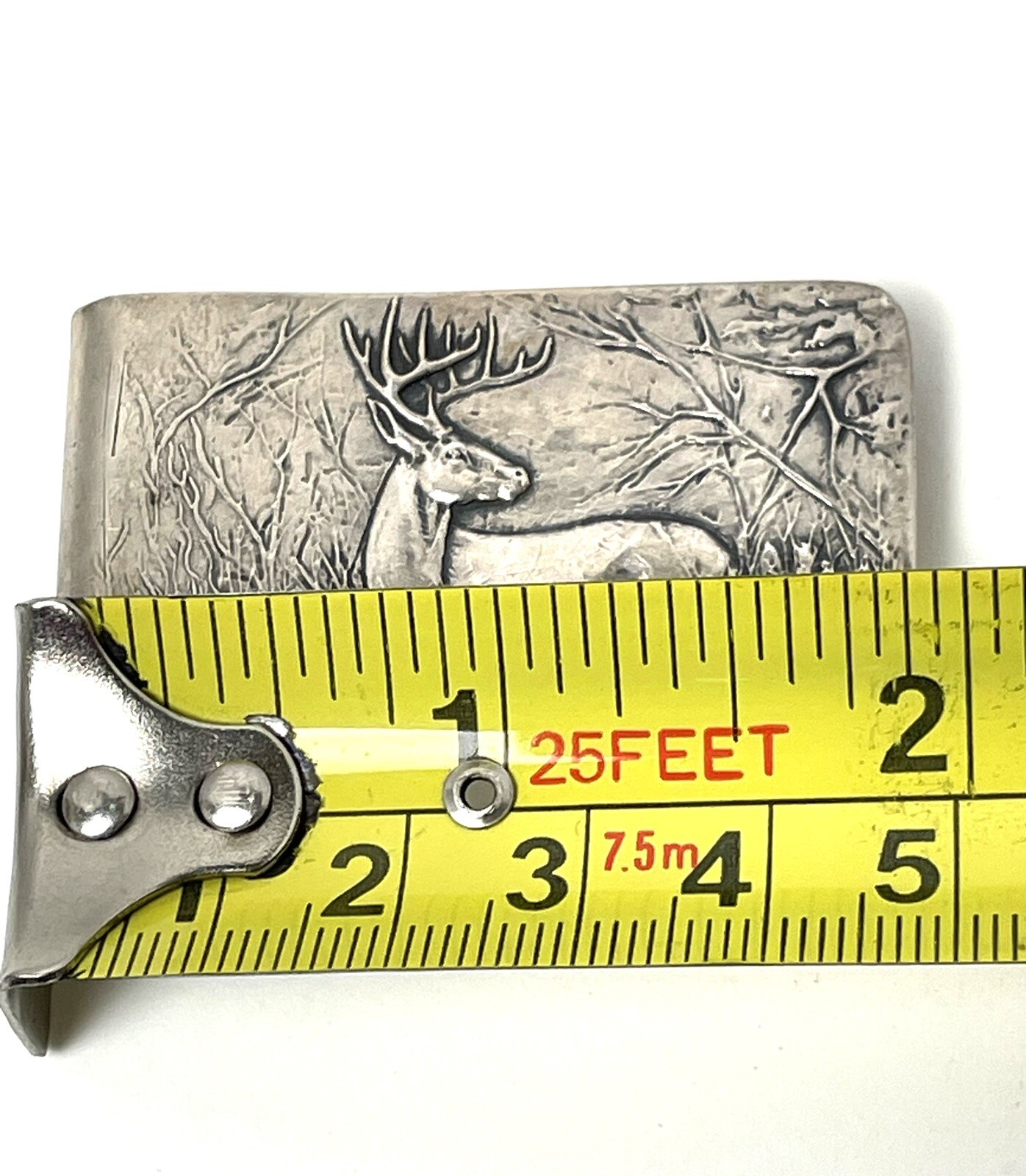 Vintage James Avery Engraved Money Clip Deer Hunting … Gem