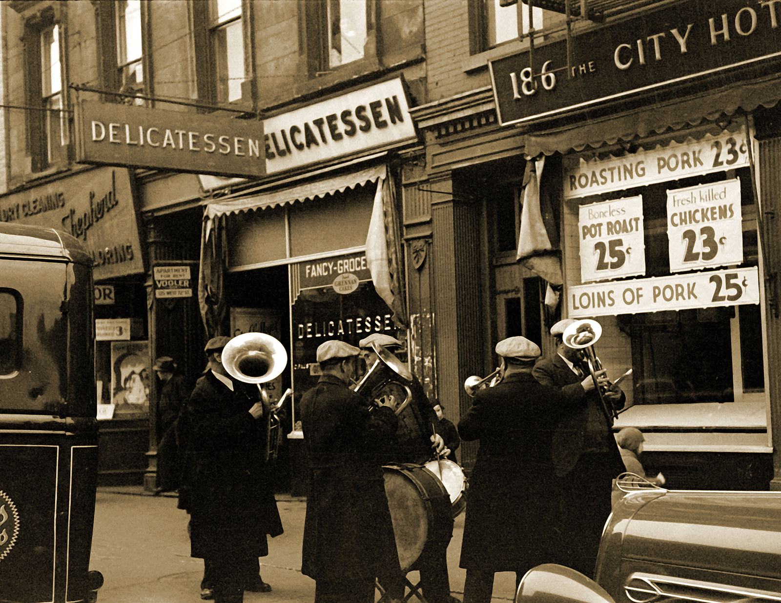 1937 Street Band, New York City, New York Vintage Old Photo 8.5