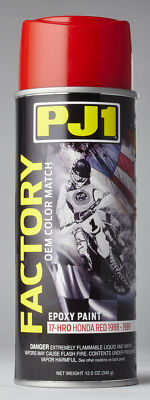 PJ1 Epoxy Spray Paint Honda CR 1988-1989 Red Factory Oem Color Match 12oz 17-HRO