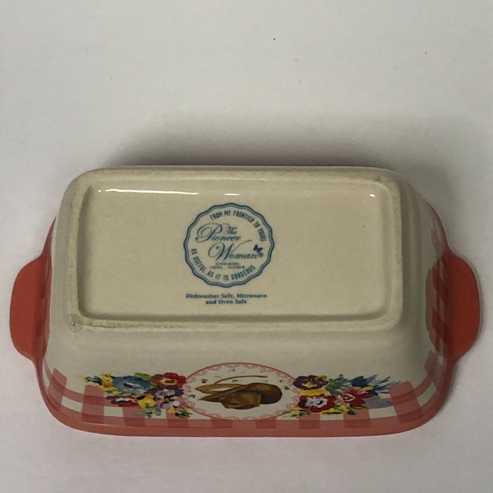 Pioneer Woman Mini Ceramic Loaf Pan Floral Sweet Romance Gingham New  *U Pick