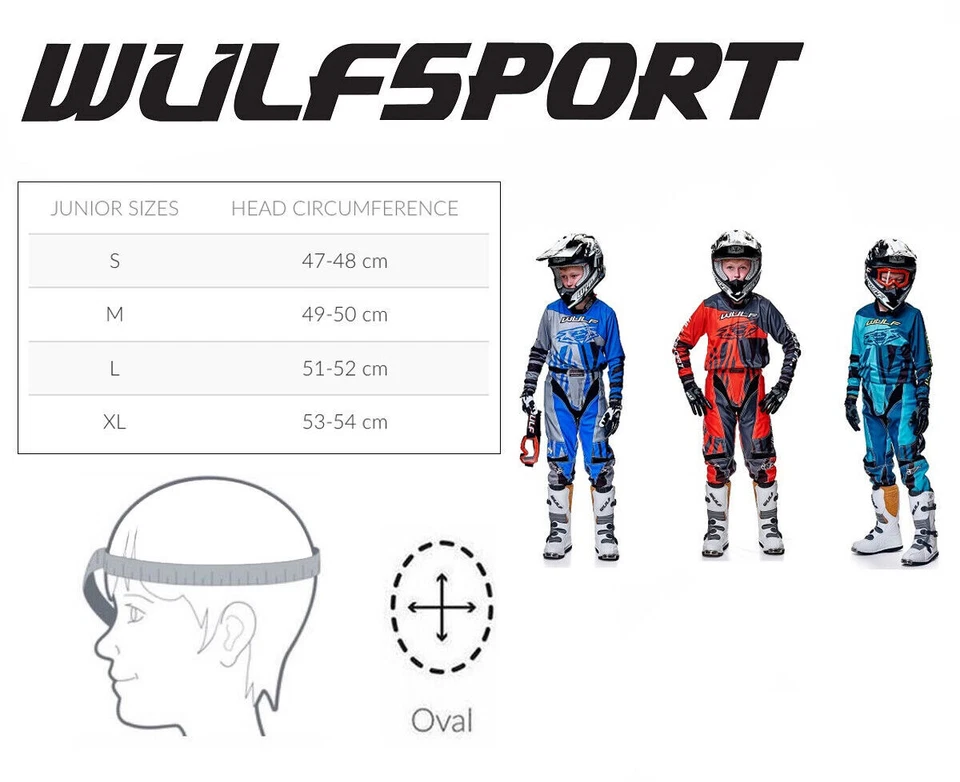 Wulf Kids Iconic Motocross Helmet Attack Gloves Goggles + Wulf Camo Suit Enduro - Image 3 of 4