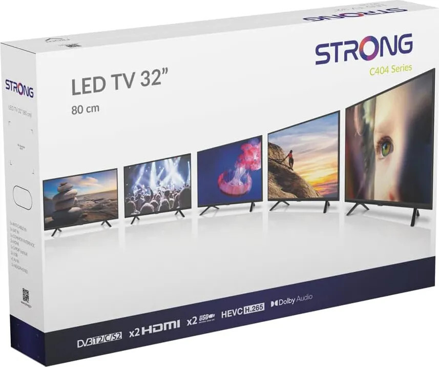 Televisore 32 pollici; Led TV HD Triplo tuner DVB-T2/C/S2; Slot...