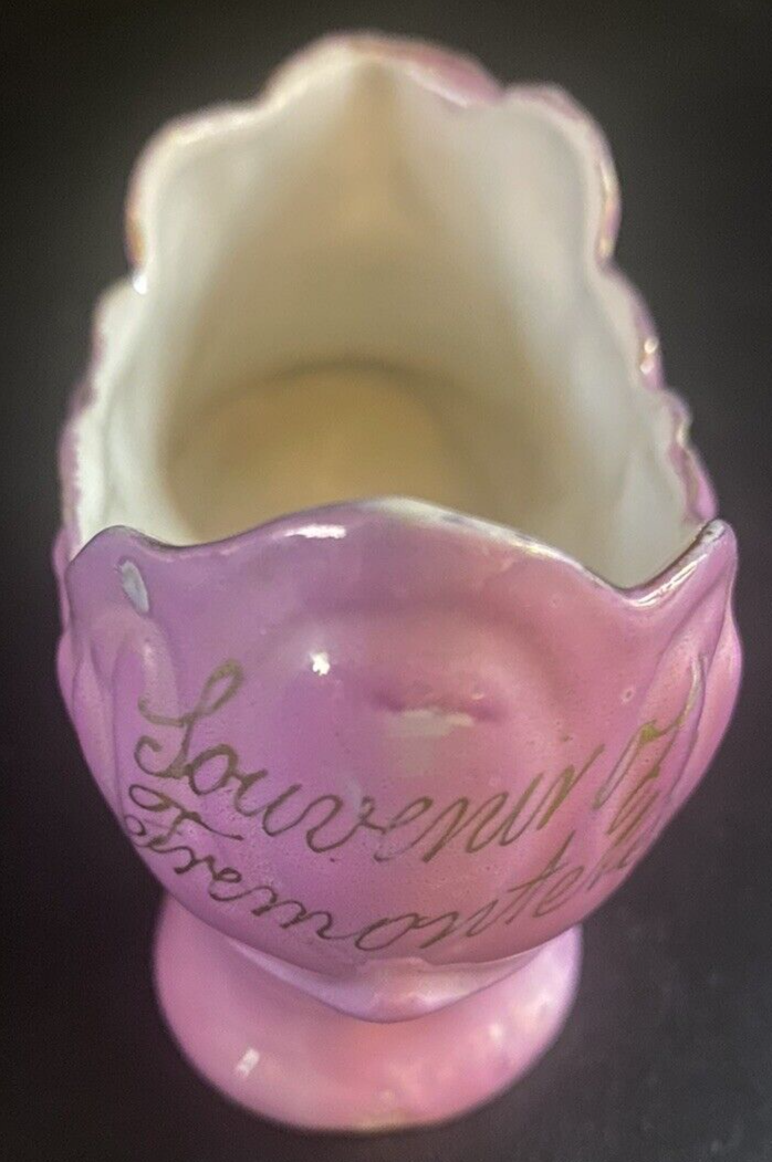 PANTOFOLA D’ORO PANTOFOLA VINTAGE VITTORIANA PORCELLANA ROSA E ORO Germania