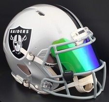 LAS VEGAS RAIDERS NFL Football Helmet with REVO EMERALD Visor / Eye Shield