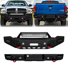 Vijay For 2006-2008 Dodge Ram 1500 Steel Frontrear Bumper Wwinch Platelights