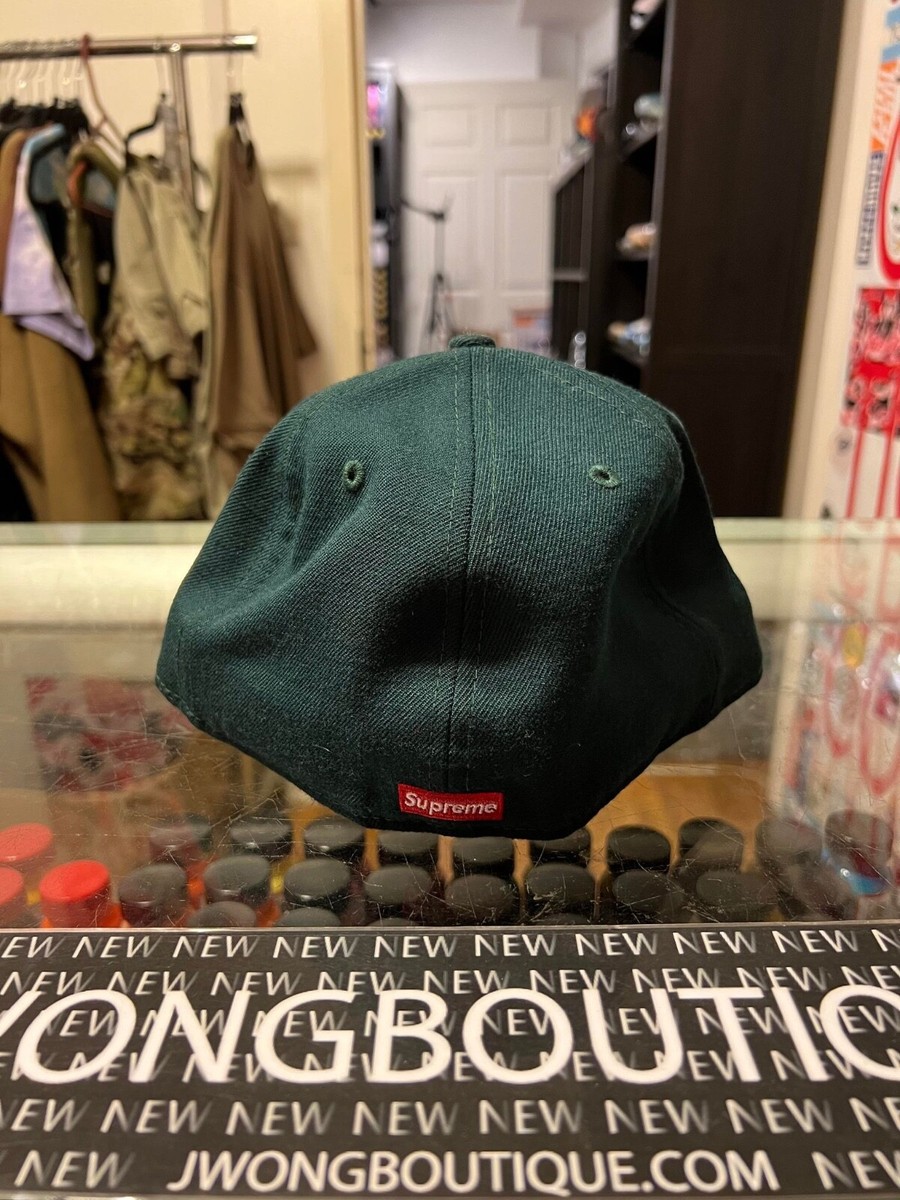 2018 Supreme Classic Script New Era Beanie Dark Green Size 7 1/4