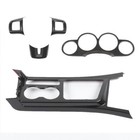 5x Center Console Decor Cover Trim Accessories for Dodge Challenger 09-14 Carbon