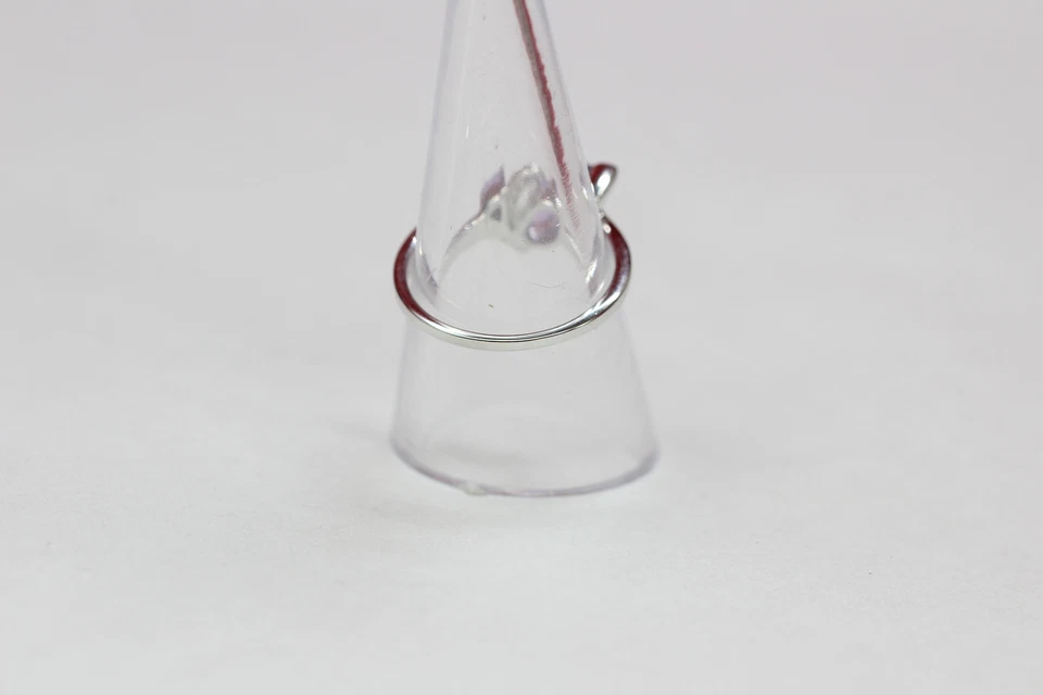 Nobile Ca 2,0 Carati Ametista Topazio Bianco Anello 925 Argento Tgl 8/18/57 - Immagine 3 di 4