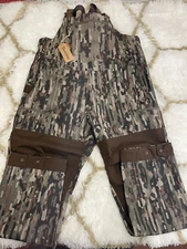 Duck Camp Outdoor Hunting Contact Softshell Bib in Camo Woodland Men's Size L