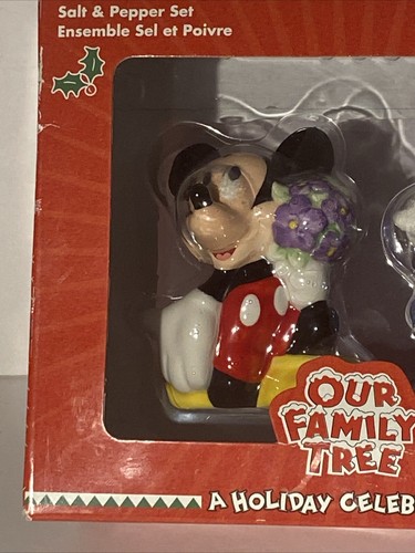 Mickey N Minnie Our Family Tree Salt N Pepper Shakers NIB! Fast Shipping!! - Picture 2 of 12