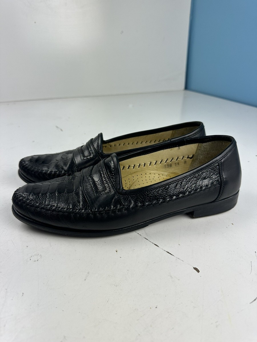 Zelli Mens Crocodile Ostrich Penny Loafer Slip on Shoes‎ Size 9 Zelli‎ Mens Crocodile Ostrich Penny Loafer Slip on Shoes Size 9 main image 3