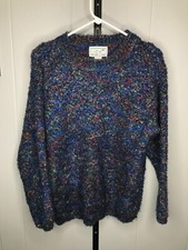 Vintage Christopher Banks Soft Chunky Popcorn Knit Mohair Blend sweater MD
