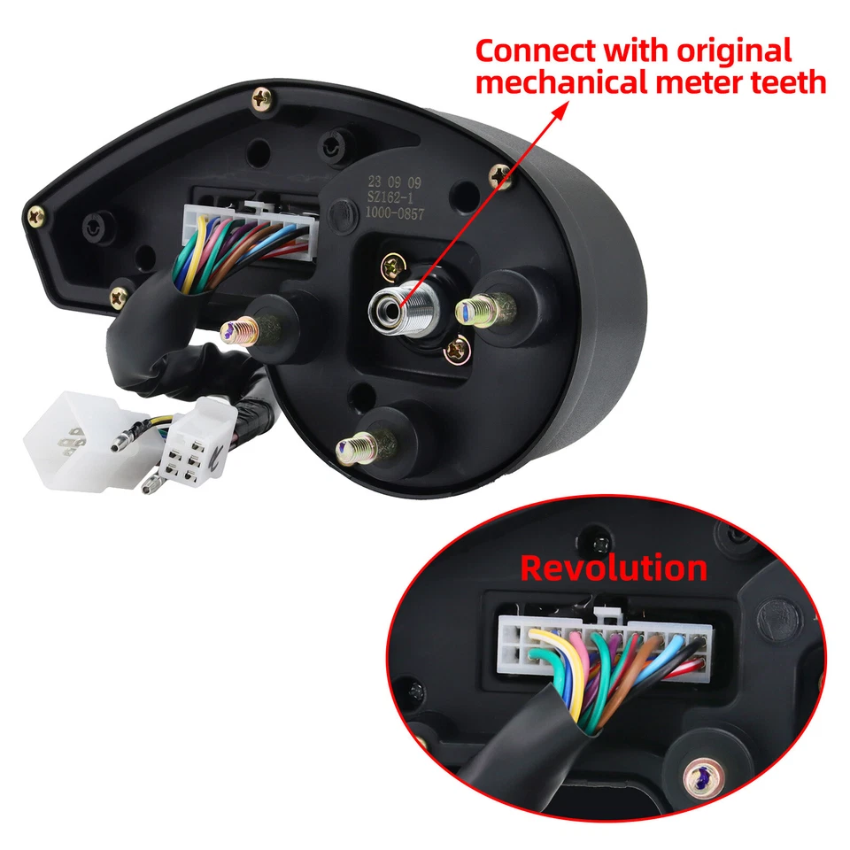 Velocímetro digital LED para moto 199 km/h para Honda NXR150 NXR125 Foto 4 de 4