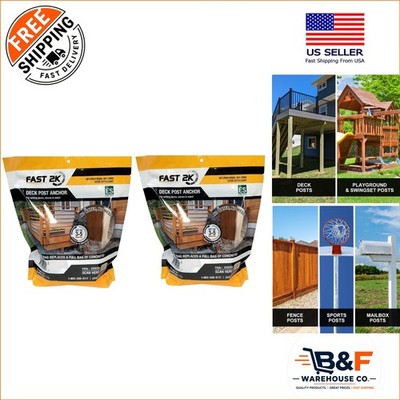 Fast 2K Deck Post Mix - Lightweight Foam for Quick Fence & Mailbox Installation