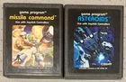 Missile Command & Asteroids Atari 2600 Game Cartridges
