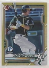 2021 Bowman 1st Edition Gold Foil 43/50 Logan Davidson #BFE-115 0j2z
