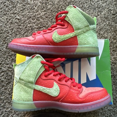 Size 10 - Nike SB Dunk High Strawberry Cough