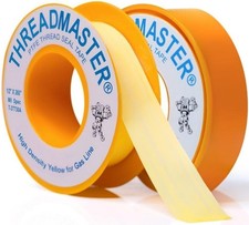 Yellow Gas Teflon Tape, Pipe Thread Sealant, 260" Length 1/2" Width,