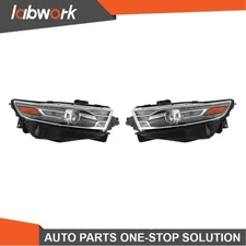 Labwork Halogen Headlight For Ford Taurus 2013-2014 Gray Trim H1R2 Left+Right