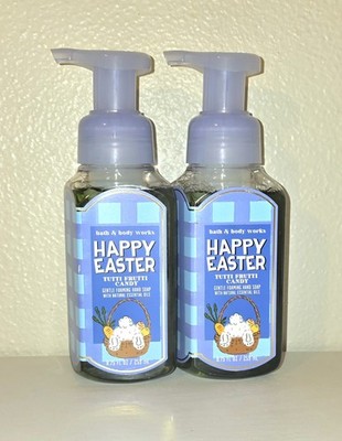 X2 Bath & Body Works HAPPY EASTER TUTTI FRUTI CANDY Fragrance FOAMING Hand SOAP