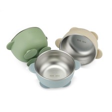 PandaEar 3 Pack Stainless Steel Baby Suction Bowls, Non-Slip Child Food Bowl ...
