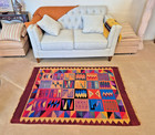PERU INCAN CALENDAR RUG / TAPESTRY, 44" x 60", Handcrafted Mint! — photo 2