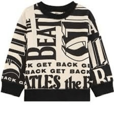 NWT kids' Stella McCartney "The Beatles Get Back" intarsia cotton sweater. Size