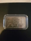RUSSIA Rare Vintage 1980 Mockba Moscow Olympics_1oz 999 Silver Art Bar