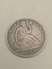 1844 Seated Liberty Silver Half Dollar 50C