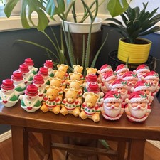 30 Vintage Snowman Santa Teddy Christmas Blow...