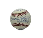 Brooks Robinson Signed Rawlings Baseball 9 Total MVP Year Stat Insc COA LE /64