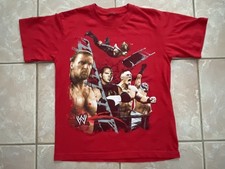 VINTAGE 2008 WWE Hardy Boys Triple H John Cena Mysterio T Shirt YOUTH Medium