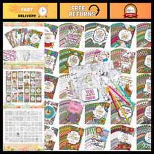 144 Pcs Motivational Coloring Books - Party Favors, Bulk Kids Activities