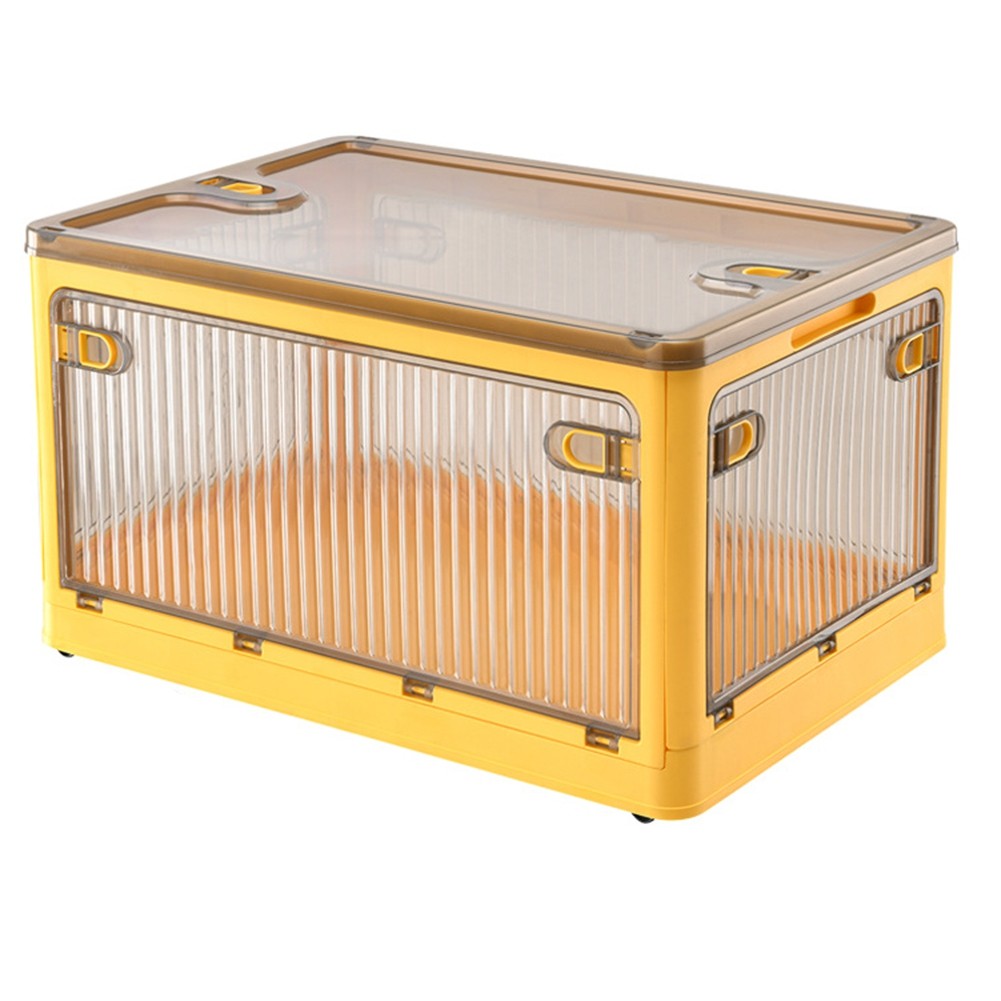 Capacity Folding Storage Box - Stackable Thickened Plastic Organizer9717