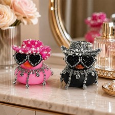DIY Diamond Rubber Duck Car Accessories Ornament Dashboard DecorationsGirl Gift