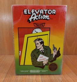 Nr MINTY BOX CIB Elevator Action complete in nintendo nes collector lot CLEAN A+