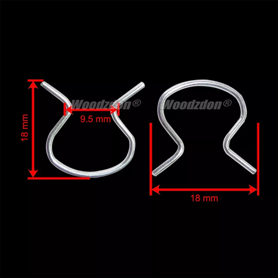 Clipes de retenção para manivela de janela Chevrolet Nova - 10 clipes - #008 - Imagem 4 de 4