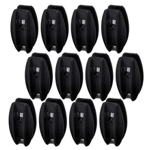 12 Pcs Black Corner Post Electric Fence Insulator for Poly Wire