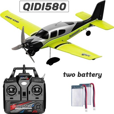 QIDI580 Stunt RC Glider Plane 4CH 2.4G Remote Control Brushless Aircraft Toys